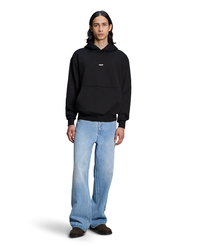 ALIS AORI HOODIE W/ LOGO Hoodie Solid Black