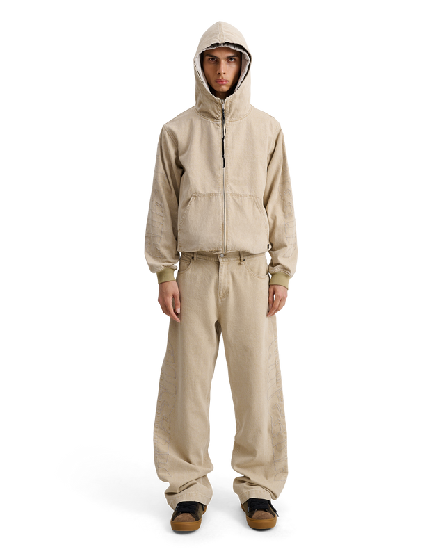 ALIS BAM WIDE FIT JEANS W/ EMBROIDERY Jeans Faded Sand