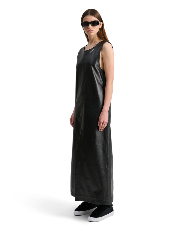 ALIS BETHANY LONG A-LINE DRESS Dress Glossy Black