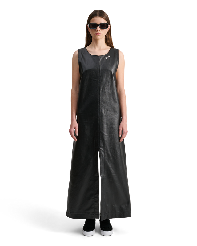 ALIS BETHANY LONG A-LINE DRESS Dress Glossy Black