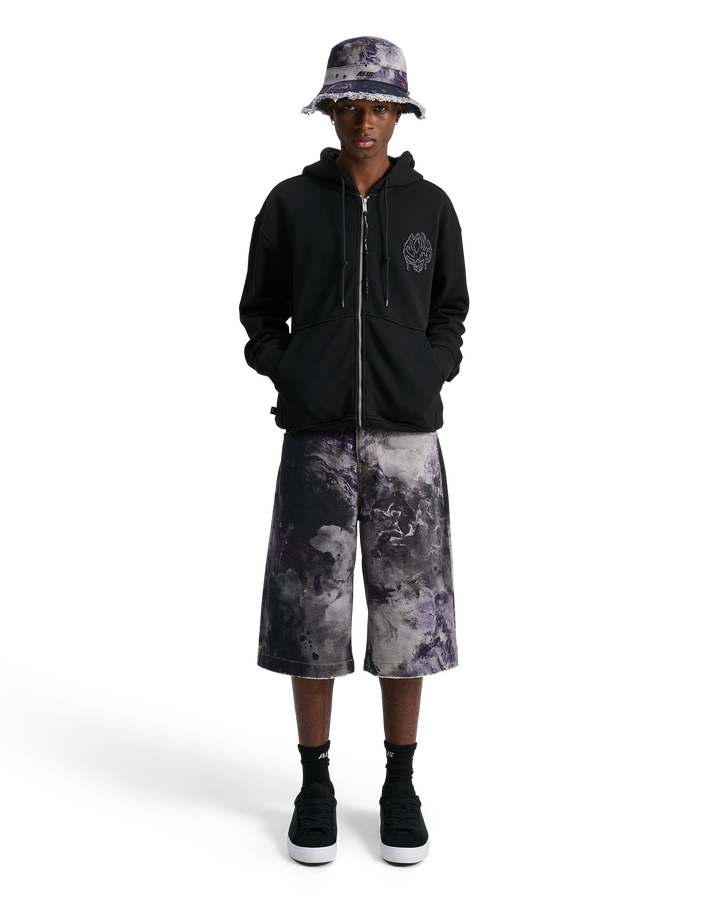 ALIS CHAZ WIDE FIT DENIM SHORTS Shorts Painter's Purple