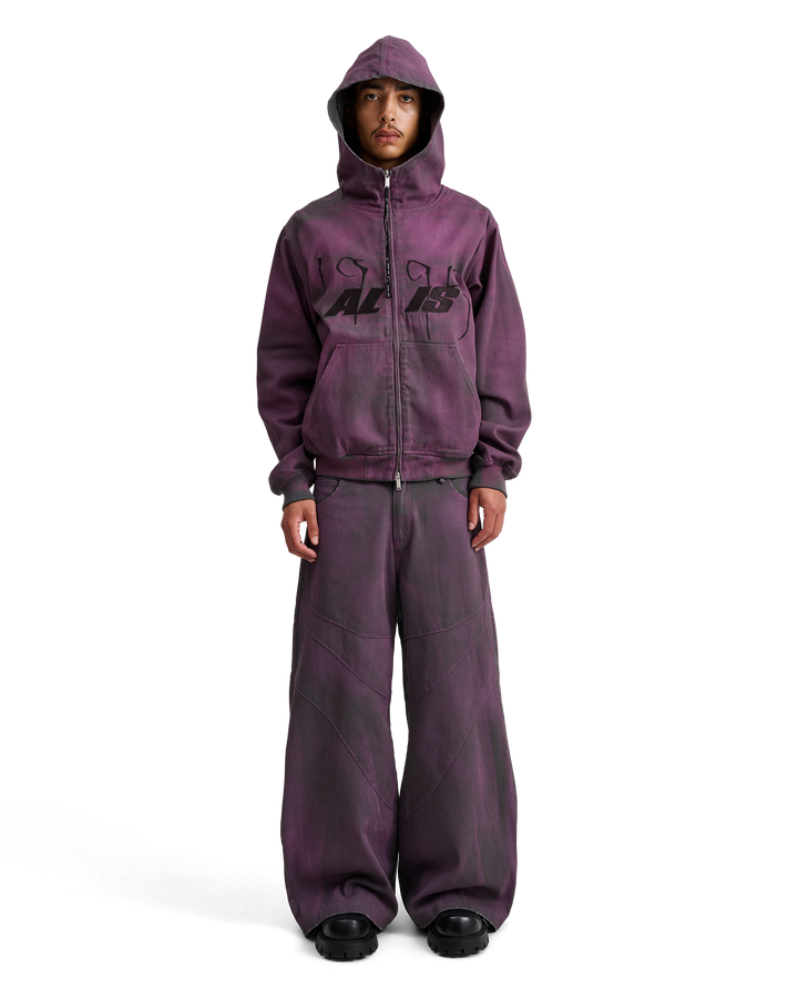 ALIS COCHET HOODED DENIM JACKET W/ CHEST EMBROIDERY Jacket