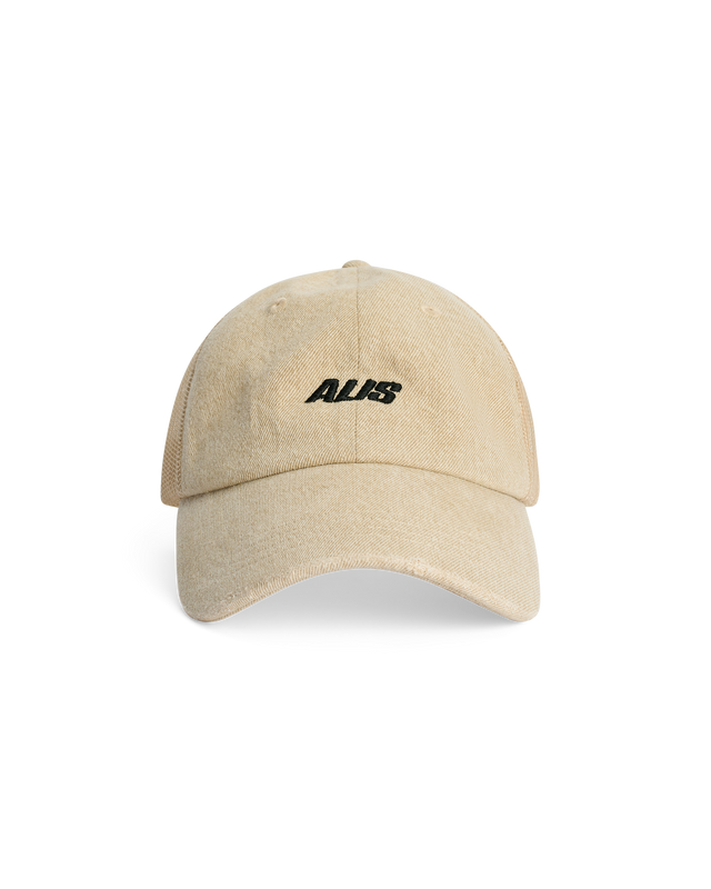ALIS DONNEI TRUCKER CAP W/ LOGO Headwear Faded Sand
