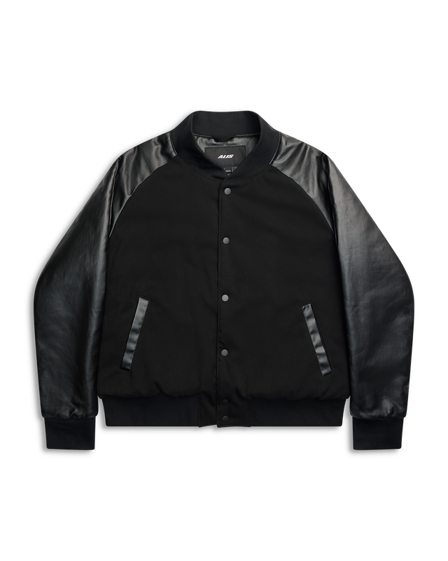 ALIS EARP VARSITY JACKET Jacket Solid Black