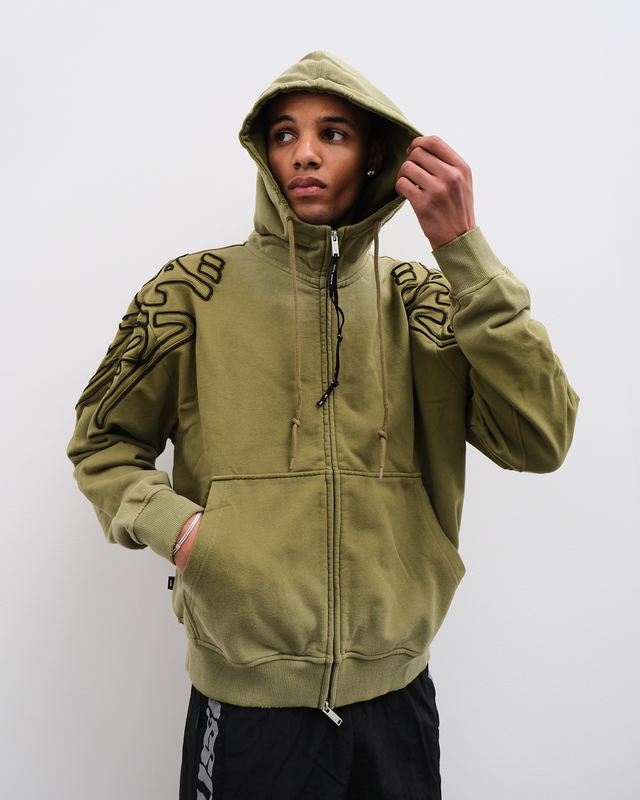 ALIS GYLL HOODIE W/ ZIPPER & EMBROIDERY Hoodie