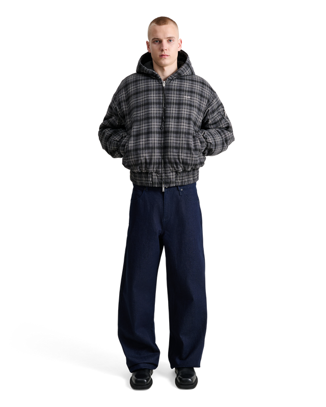 ALIS HOIY OVERSIZED BOMBER JACKET Jacket GREY:BLACK TARTAN