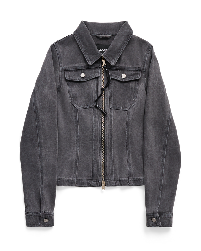 ALIS JENN SHORT FITTED DENIM JACKET Jacket