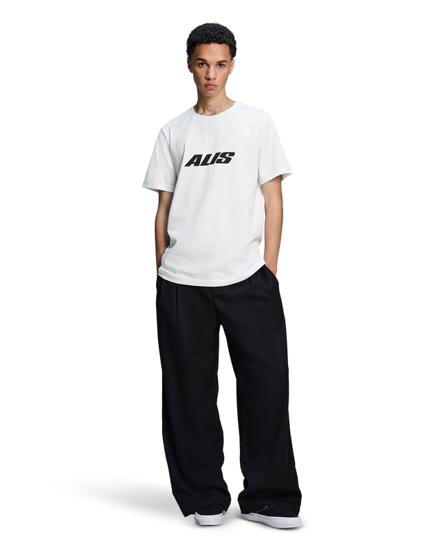 ALIS JERON ESSENTIAL T-SHIRT W/ CHEST LOGO T-shirt Solid White
