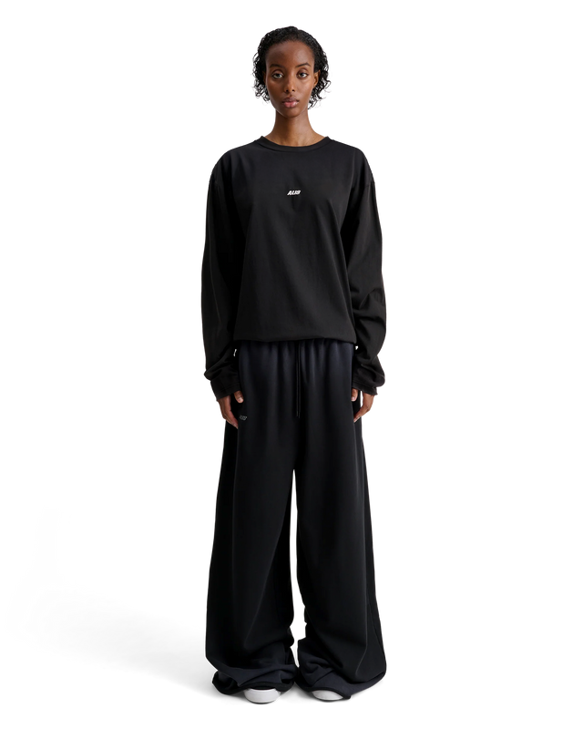 ALIS JOSHUA LONG SLEEVE W/ LOGO L/S Jersey Solid Black