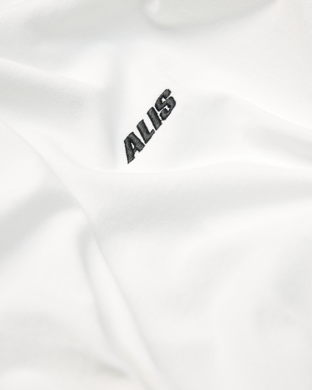 ALIS JOSHUA LONG SLEEVE W/ LOGO L/S Jersey Solid White