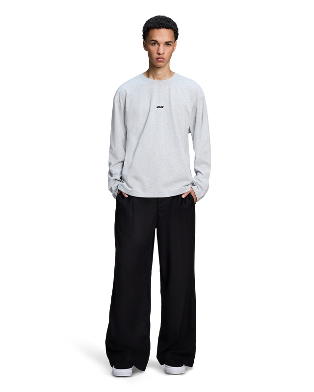 ALIS JOSHUA LONG SLEEVE W/ LOGO L/S Jersey Grey Melange