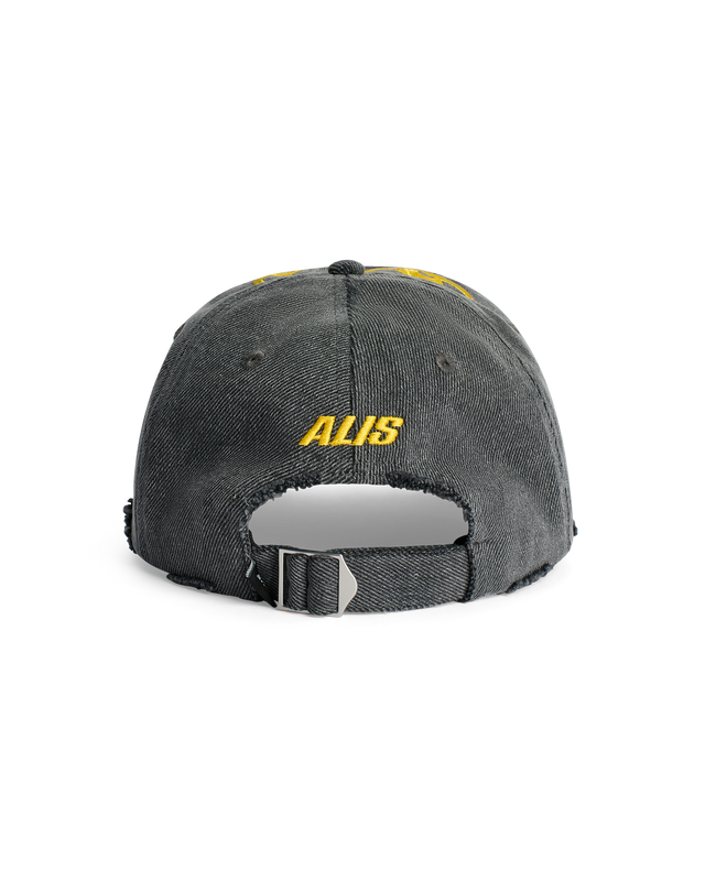 ALIS KOSTON CAP W/ CONTINUING GRAPHIC EMBROIDERY Headwear Washed Grey