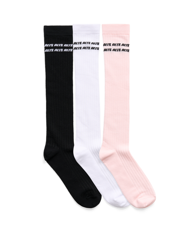 ALIS LILIYAN KNEE-HIGH SOCKS W/ LOGO STRIPS Socks