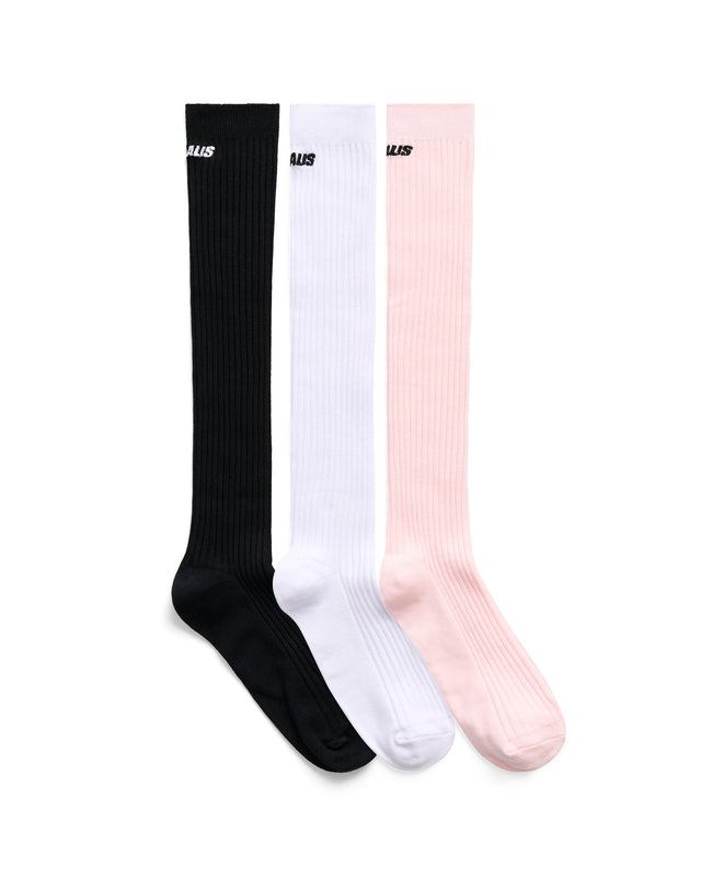 ALIS LILIYAN KNEE-HIGH SOCKS W/ LOGO STRIPS Socks