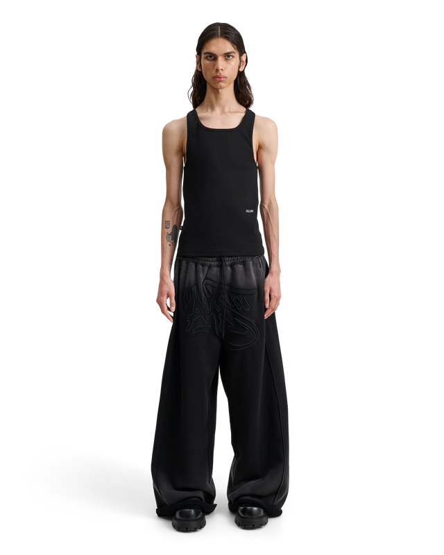 MIKHEIL WIDE SWEAT PANTS W/ EMBROIDERY image