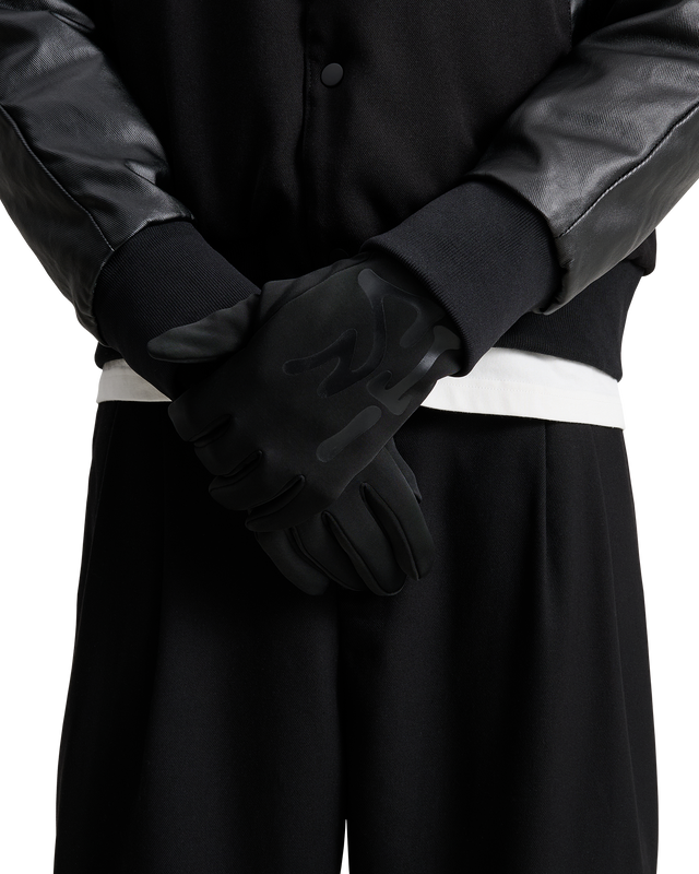 ALIS PURA RUNNING GLOVES WITH PRINT Gloves Solid Black