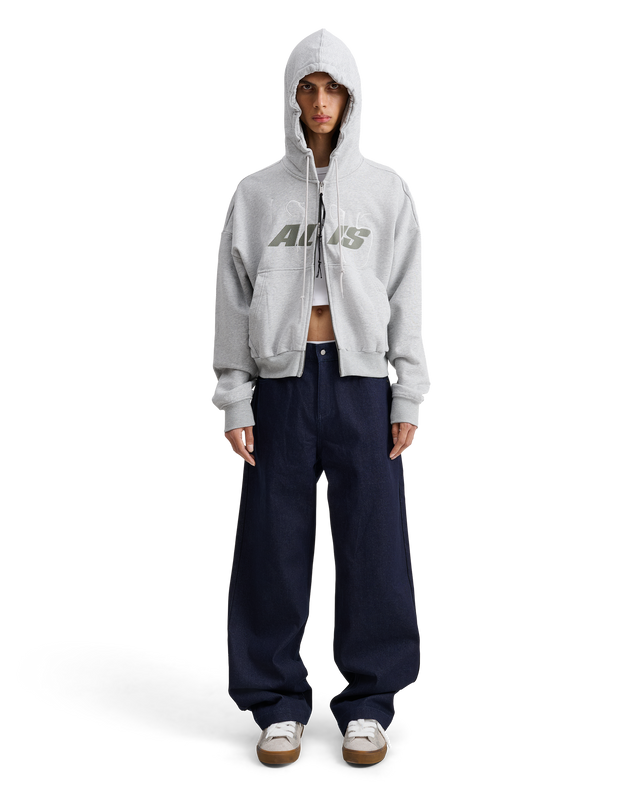 ALIS SHEN CROPPED HOODIE W/ ZIPPER Hoodie