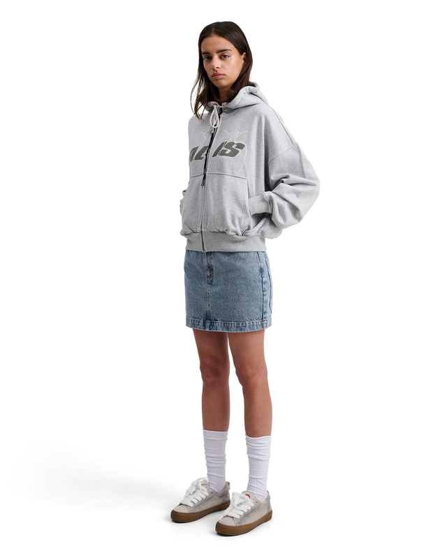 ALIS SHEN CROPPED HOODIE W/ ZIPPER Hoodie