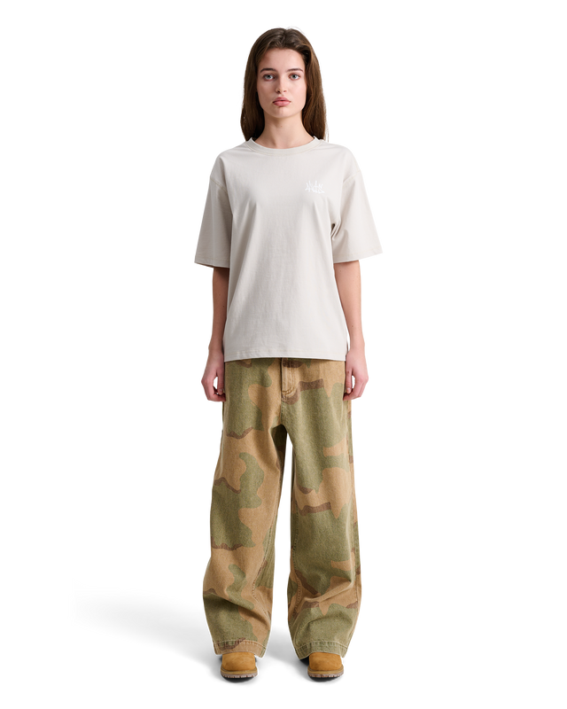 ALIS SID OVERSIZED FIT T-SHIRT W. CHEST PRINT T-shirt Solid Antartica Off White