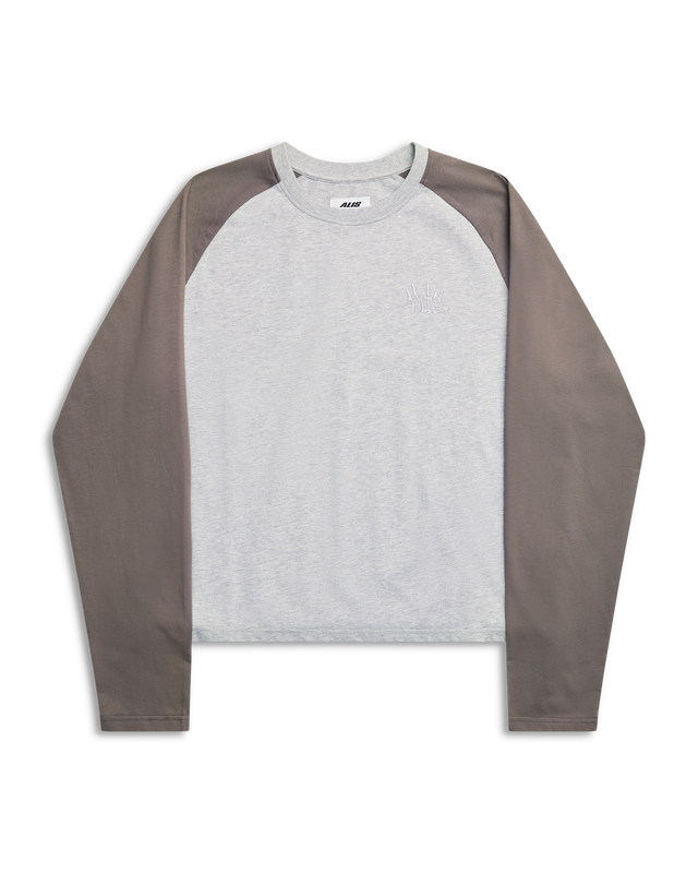 ALIS SOL LONG SLEEVE W. EMBROIDERED LOGO L/S Jersey Grey Melange