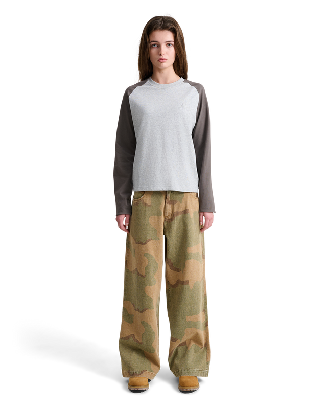 ALIS SOL LONG SLEEVE W. EMBROIDERED LOGO L/S Jersey Grey Melange