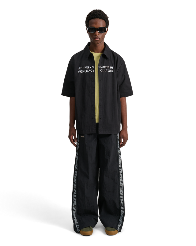 ALIS THEOTIS OVERSIZED SHORT SLEEVE SHIRT W/ PRINT Shirt Black