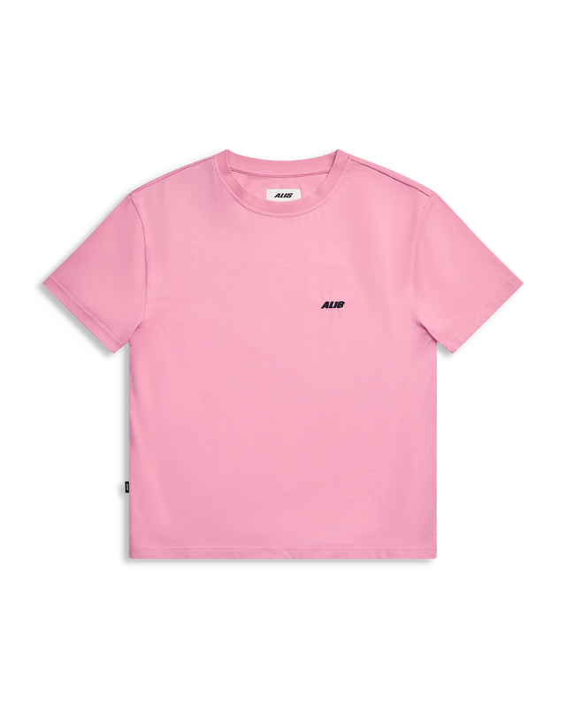 ALIS TOREY CROPPED T-SHIRT W/ LOGO T-shirt Solid Pink