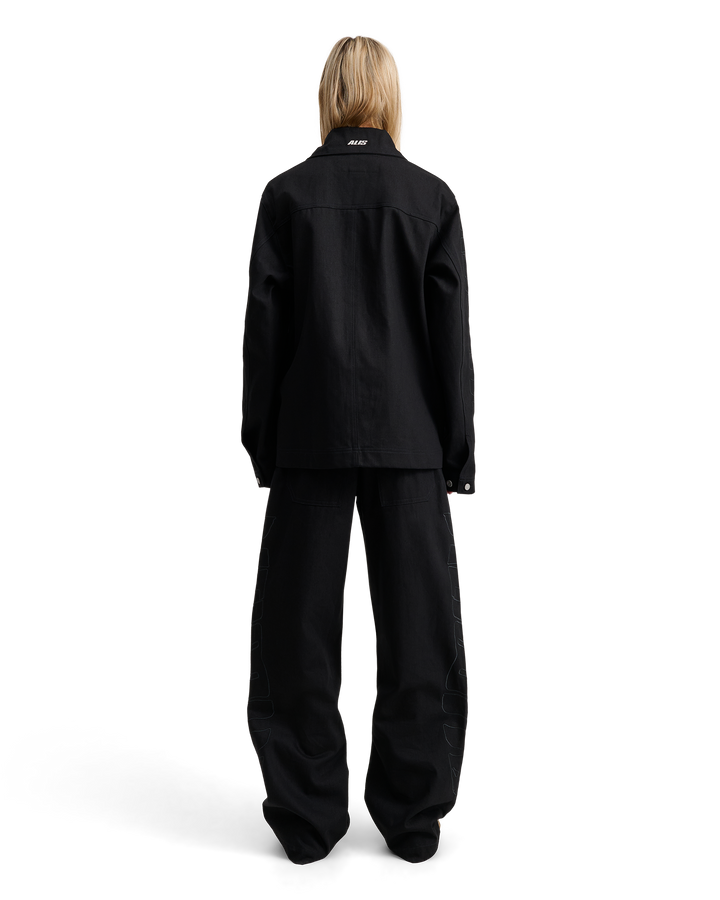 ALIS VIREN SHORT WORKER JACKET W/ SLEEVE EMBROIDERY Jacket