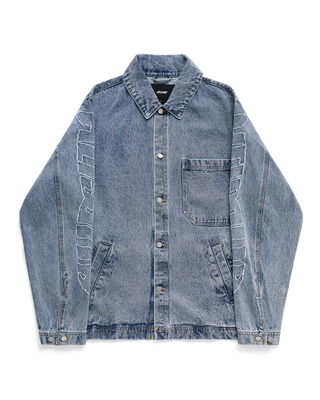 ALIS VIREN SHORT WORKER JACKET W/ SLEEVE EMBROIDERY Jacket