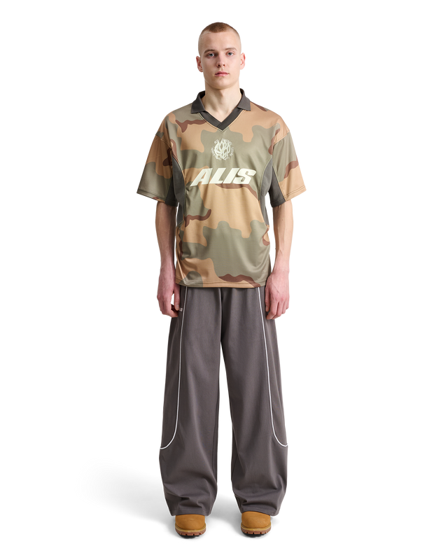 ALIS WIZZY POLO JERSEY Polo CAMOUFLAGE : GREY