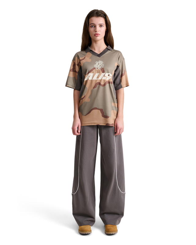 ALIS WIZZY POLO JERSEY Polo CAMOUFLAGE : GREY