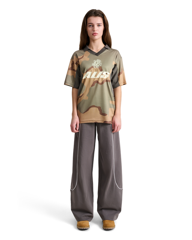 ALIS WIZZY POLO JERSEY Polo CAMOUFLAGE : GREY